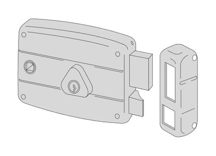 CISA SERRATURA DA APPLICARE SENZA ALETTA DI FISSAGGIO