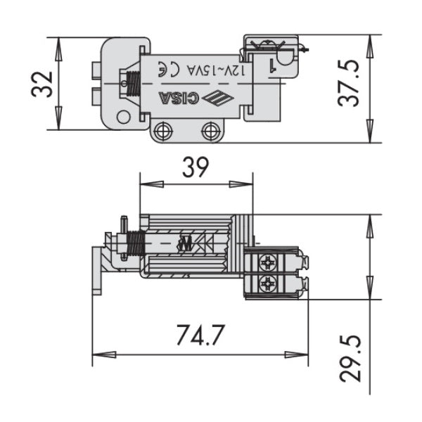 CISA GRUPPO BOBINA 12V PER SERRATURE