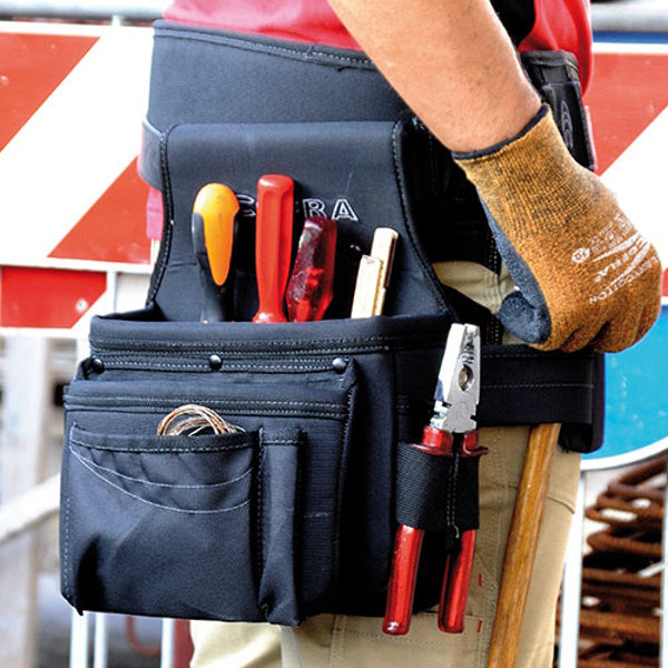 COFRA BORSELLO PER CARPENTIERI MIES IN NYLON COLORE NERO