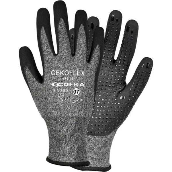 COFRA GUANTI MOD. GEKOFLEX COLORE GRIGIO/NERO