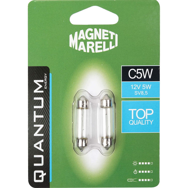 MAGNETI MARELLI QUANTUM LAMPADINA SILURO C5W 12V 5W BLISTER DA PZ2