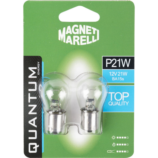 MAGNETI MARELLI QUANTUM LAMPADINA P21W 12V 21W BLISTER DA PZ2