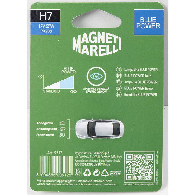 MAGNETI MARELLI QUANTUM LAMPADINA BLUE POWER H7 12V 55W