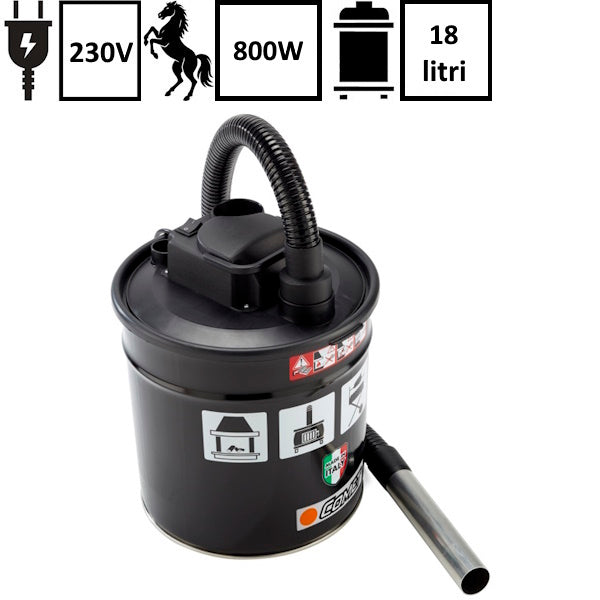 COMET ASPIRACENERE CA 18 S BIDONE DA LT 18 POTENZA MOTORE 800W