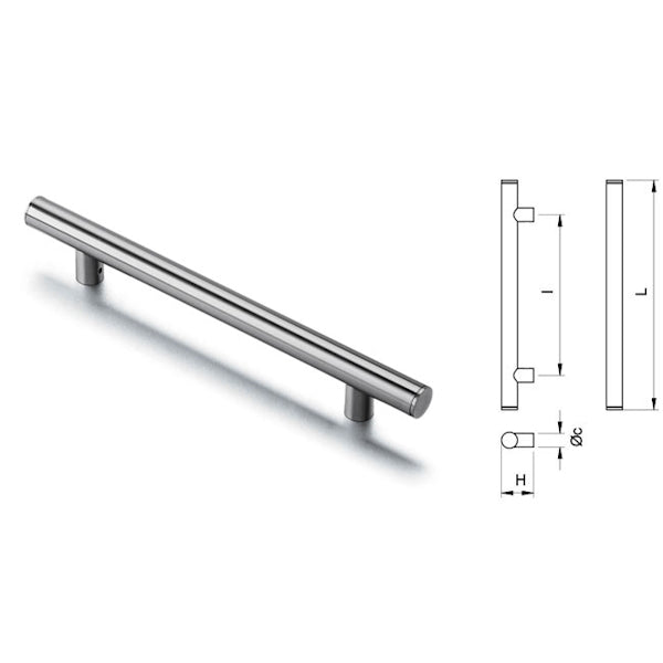 COMUNELLO MANIGLIONE HEXT SERIE 4000 INOX 304