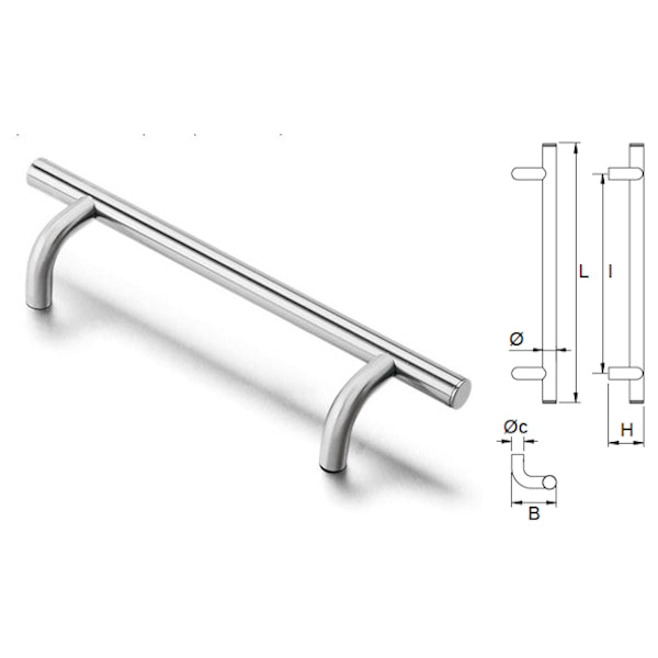 COMUNELLO MANIGLIONE HEXT SERIE 4400 INOX 316L