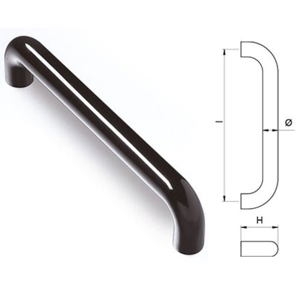 COMUNELLO MANIGLIONE HEXT SERIE 6400 IN NYLON NERO