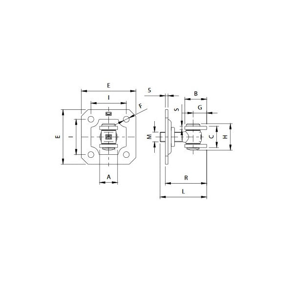 COMUNELLO CARDINE CON ALI E PIASTRA DADO REGOLABILE ART.164-M18 ZINCATO