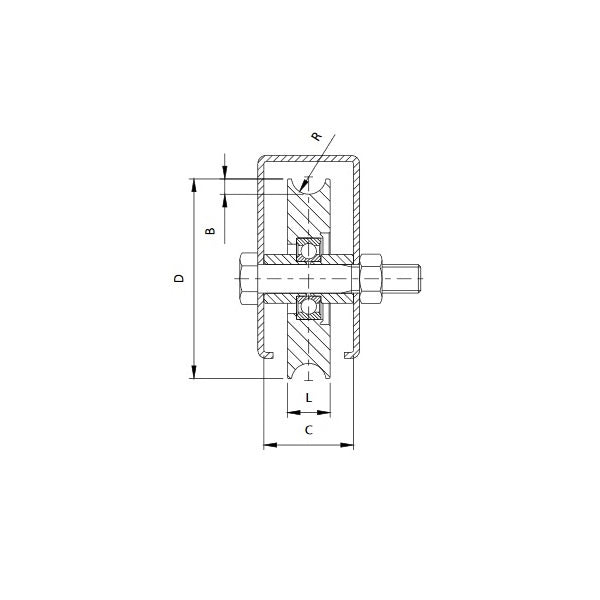 COMUNELLO RUOTA GOLA AD O ART.310-200 ZINCATA