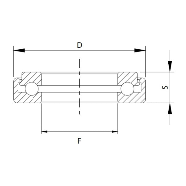 COMUNELLO CUSCINETTO A SFERE ASSIALE TORNITO ZINCATO ART.400