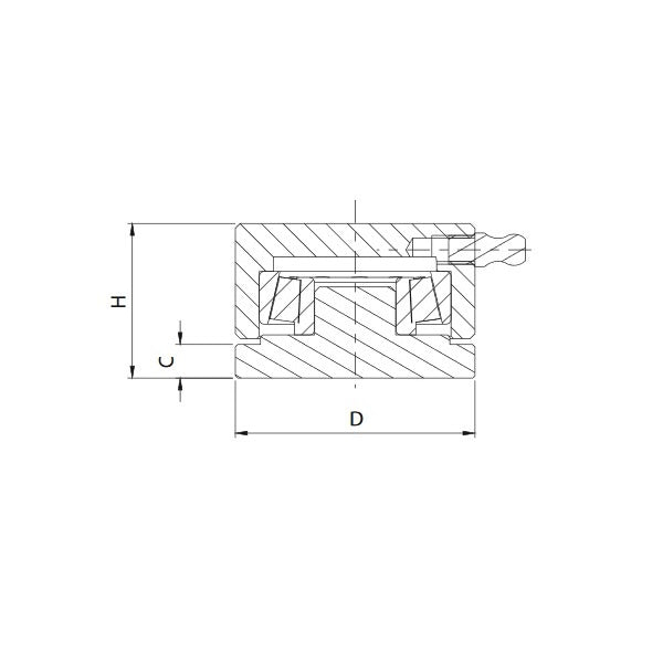 COMUNELLO CARDINE INOX INFERIORE CON CUSCINETTO REGGISPINTA ART.87I