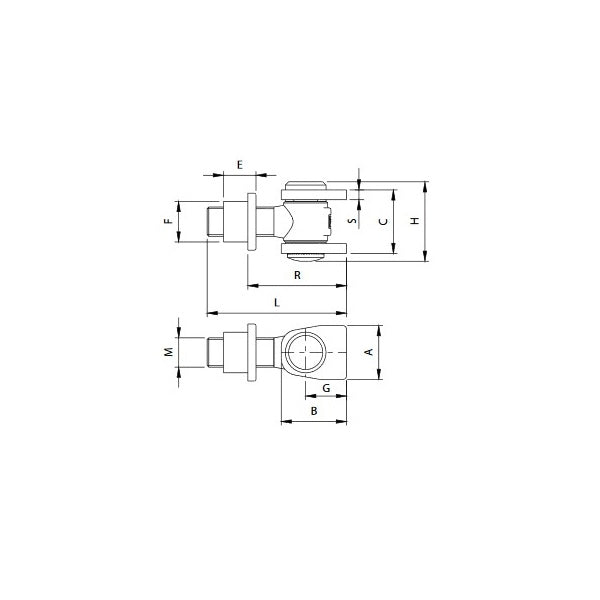 COMUNELLO CARDINE CON ALI E BUSSOLA ART.135 ZINCATO