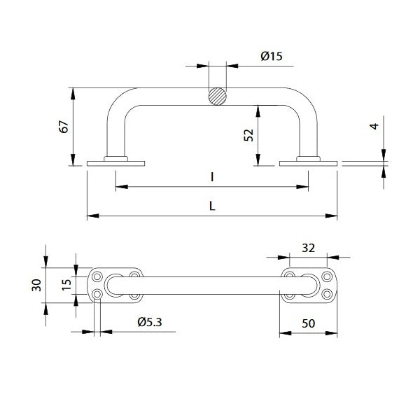 COMUNELLO MANIGLIONE DIRITTO ART.677 COLORE NERO