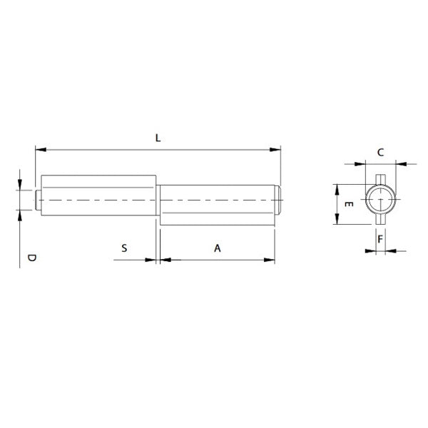 COMUNELLO CERNIERA PESANTE A 2 ALI CON PERNO SFILABILE ART.405