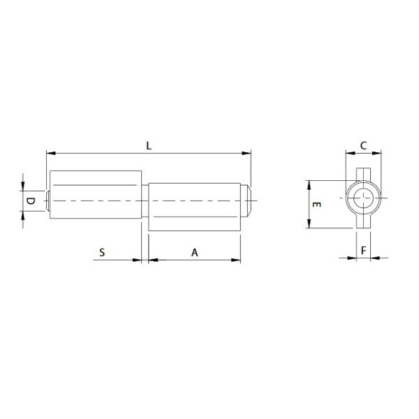 COMUNELLO CERNIERA A 2 ALI CON TAPPO SALDATO ART.420