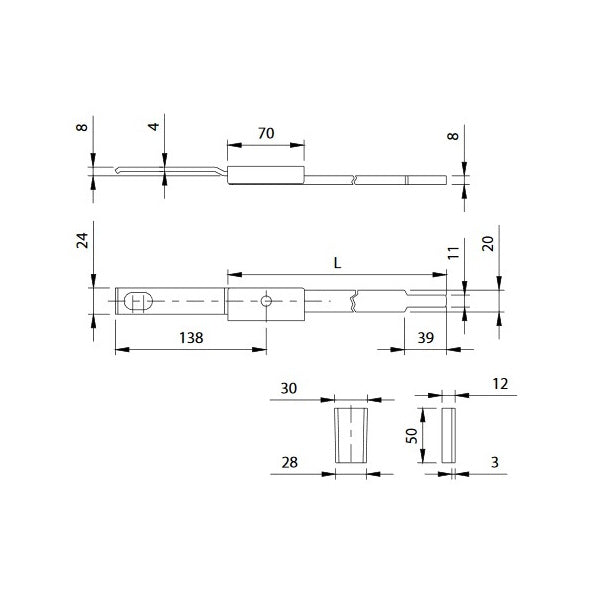 COMUNELLO CATENACCIO A LEVA PESANTE ZINCATO ART.725
