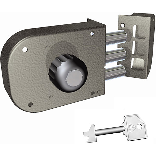 CR SERRATURA A POMPA POMOLO INTERNO 3 CATENACCI ENTRATA MM60 SX*