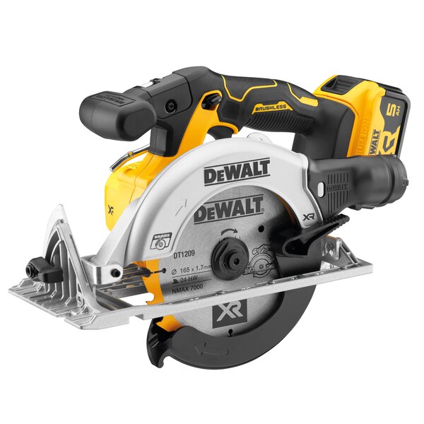DEWALT SEGA CIRCOLARE A BATTERIA 18V 5,0AH ART. DCS565P2-QW