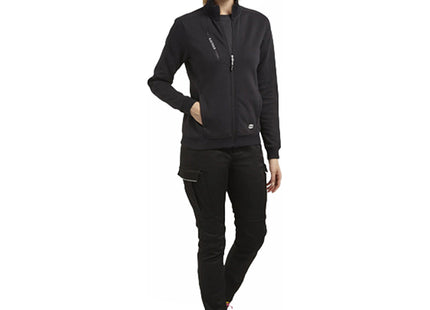 DIADORA FELPA DONNA DA LAVORO SWEATSHIRT FZ ATHENA NERO TG.S