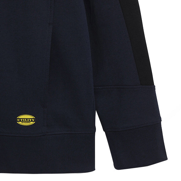 DIADORA FELPA DA LAVORO SWEATSHIRT ZIP LITEWORK BLU CLASSICO