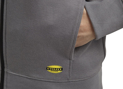 DIADORA FELPA DA LAVORO SWEATSHIRT ZIP LITEWORK GRIGIO ACCIAIO TG.XXL