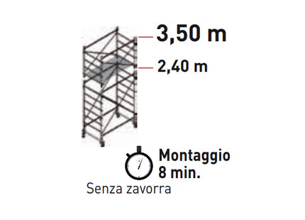 FACAL TRABATTELLO DOGE 65 COMPLETO DI PIANI A NORMA ITALIANA