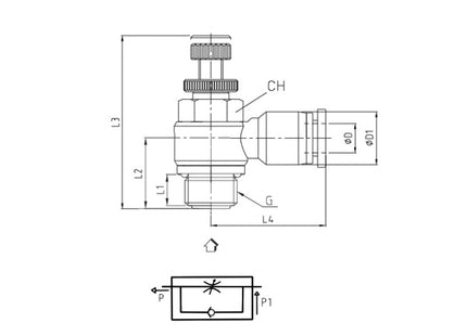 KONFIT REGOLATORE DI FLUSSO ART. DP79P D.MM 6-1/4"