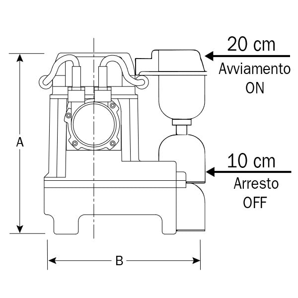 COMEX ELETTROPOMPA SOMMERSA PER DRENAGGIO MOD. DRAIN  75 MOUSE