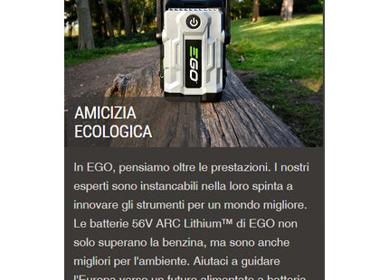 EGO BATTERIA BA2800T 56 VOLT POTENZA 5,0AH AL LITIO