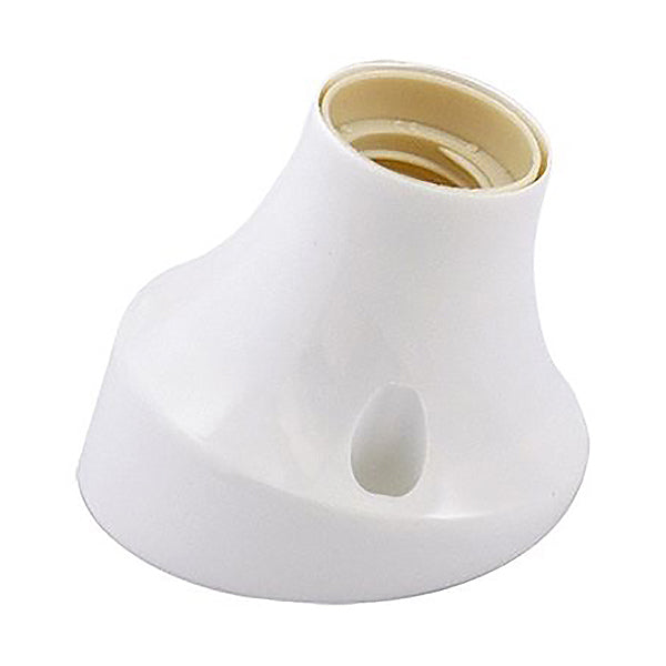 FAEG PUNTO LUCE BASE CURVA IN TERMOPLASTICO E27 60W 230V BIANCO