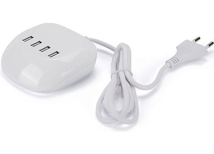 FME ALIMENTATORE 4 USB DA TAVOLO CAVO DA MT1,2 SPINA 10A BIANCO