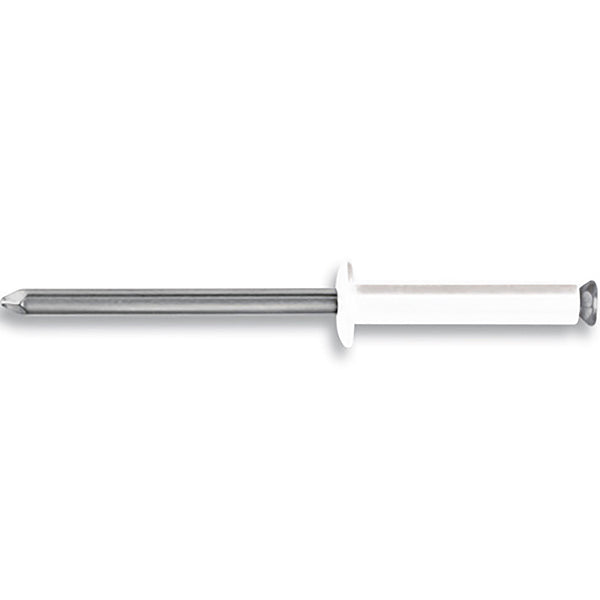 FAR RIVETTI GRAF IN LEGA DI ALLUMINIO COLORE BIANCO RAL 9010 D.MM4,8X12