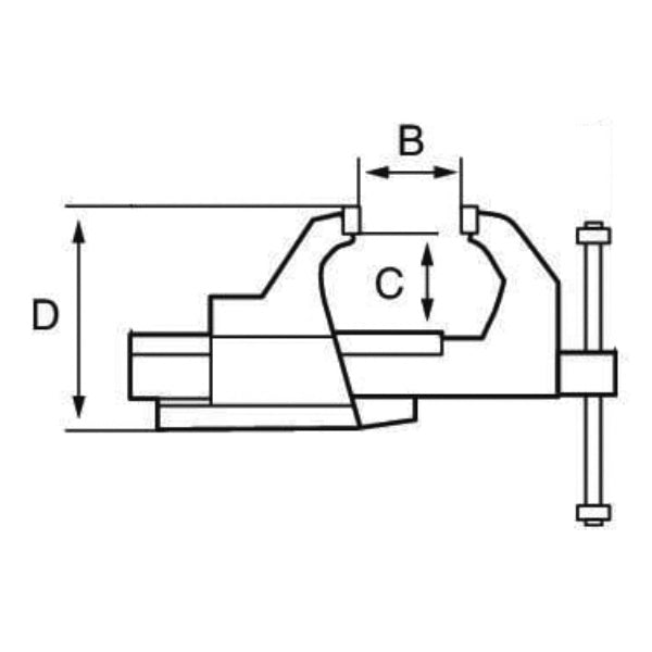 Morsa Da Banco Heavy Duty 125mm Con Incudine - Per Lavori Pesanti, Fissaggio Solido - Foto 7
