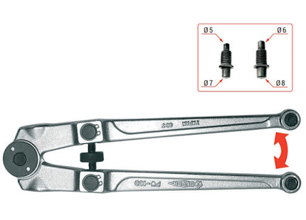 FINAT CHIAVE A COMPASSO VARIABILE CON APERTURA MM18-100 MOD. PW