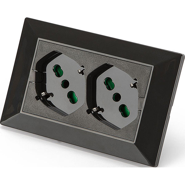 Presa Completa Da Incasso Con 2 Schuko E Coperchio IP55 Fanton 421021 - Foto 10