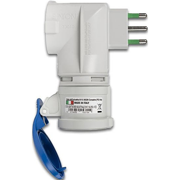 FME ADATTATORE CON SPINA 2P+T 16A 1 PRESA CEE 1 PRESA SCHUKO 250V