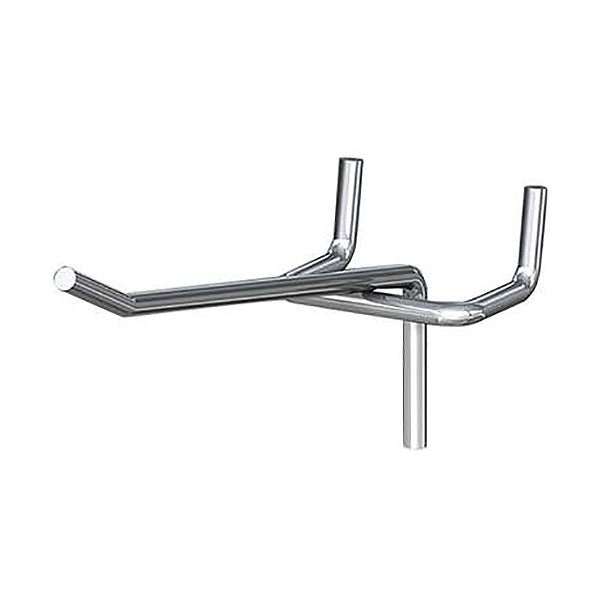 MG GANCI EXPO PER PANNELLI FORATI IN METALLO NICHELATI DIRITTI CM 4 PZ5