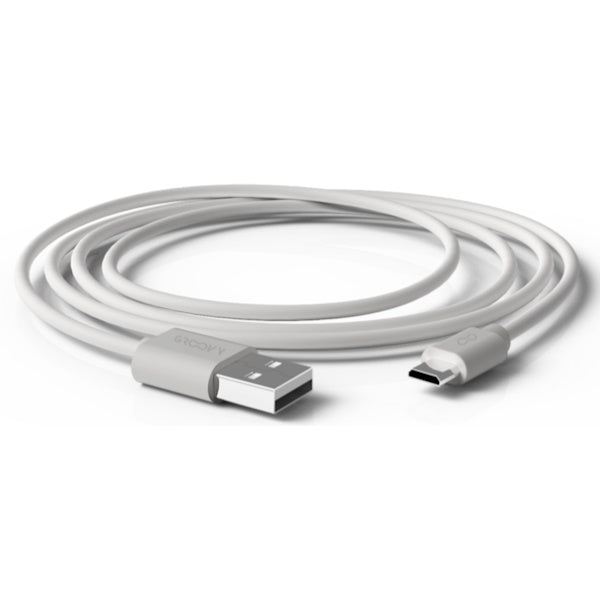 GROOVY CAVO PER DISPOSITIVI ANDROID CON MICRO USB DA MT1 COLORE GRIGIO