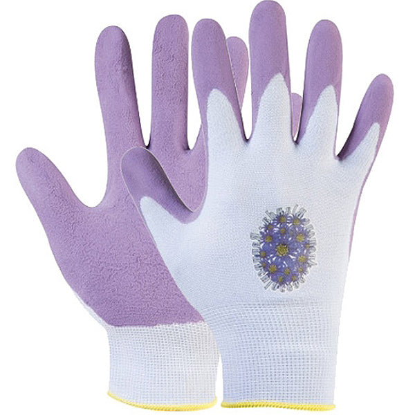 GUANTI MOD. GARDEN/1 PER GIARDINAGGIO IN NYLON COLORE LILLA
