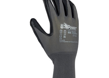 U-POWER GUANTI MOD. VALZER COLORE GRIGIO/NERO