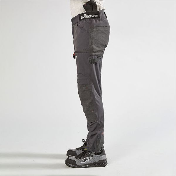 U-POWER PANTALONE IN TESSUTO U-4 HORIZON COLORE ASPHALT GREY