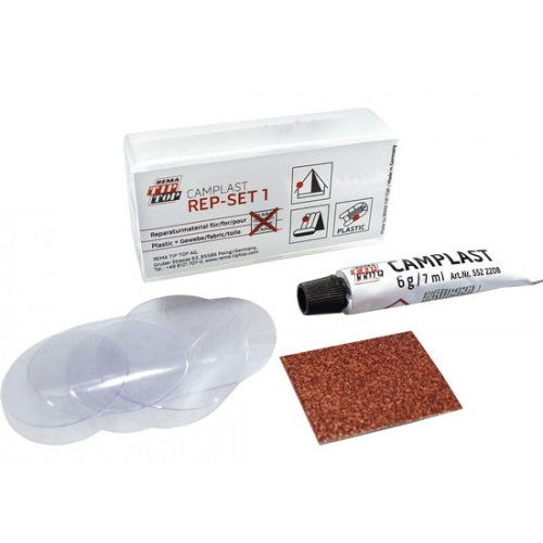 KIT RIPARAZIONE PER TENDE PVC TESSUTI CAMPLAST REP-SET 1