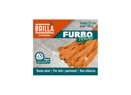 LA BRIANTINA RICAMBIO LAVAPAVIMENTI MOP FURBO CON FRANGE GR.140