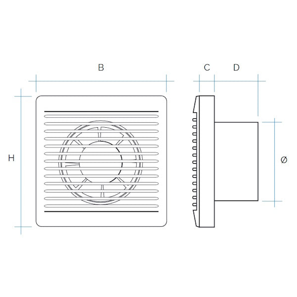 LA VENTILAZIONE ASPIRATORE ELICOIDALE ELETTRICO DA PARETE AA...E