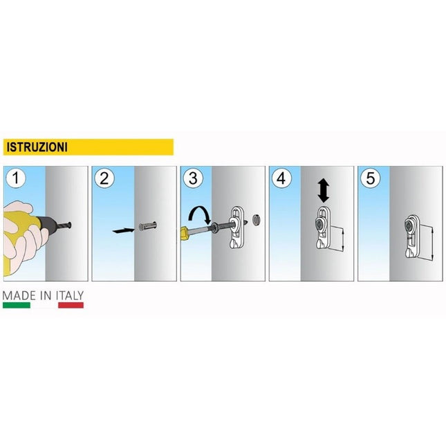 LAK-GANCIO GANCI APPENDI QUADRI REGOLABILI IN ALTEZZA MOD. XL CONF.PZ6