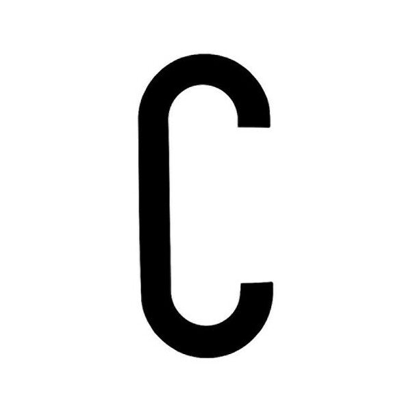 LAMPA CARATTERI ALFABETICI ADESIVI PER TARGHE MM35X80 LETTERA C