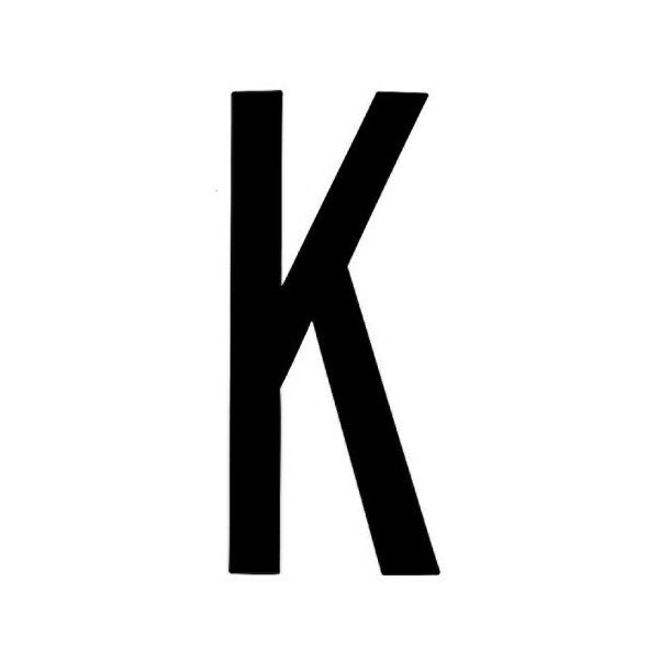 LAMPA CARATTERI ALFABETICI ADESIVI PER TARGHE MM35X80 LETTERA K