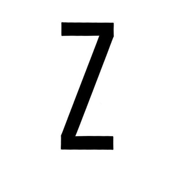 LAMPA CARATTERI ALFABETICI ADESIVI PER TARGHE MM35X80 LETTERA Z