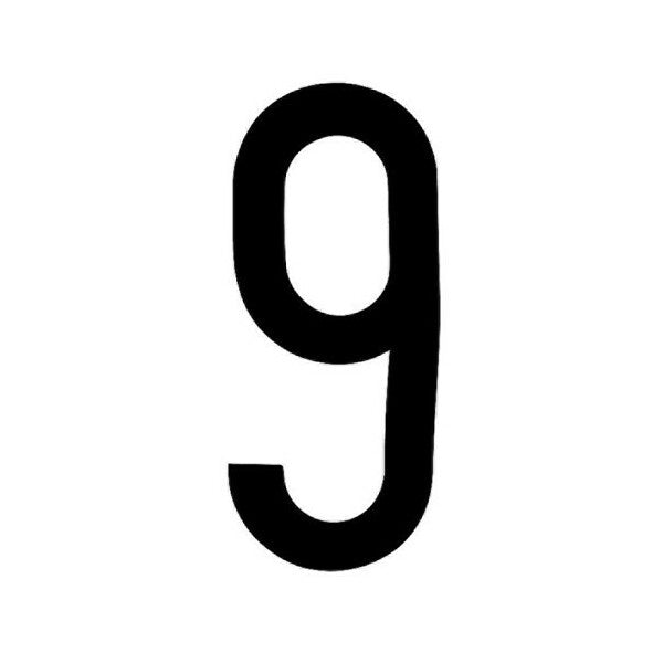 LAMPA CARATTERI NUMERICI ADESIVI PER TARGHE MM35X80 NUMERO 9