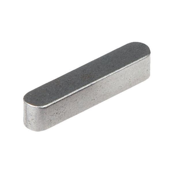 LINGUETTA AD ESTREMITA' ARROTONDATE IN INOX A2 DIN 6885 A MM 4 X 4 X30